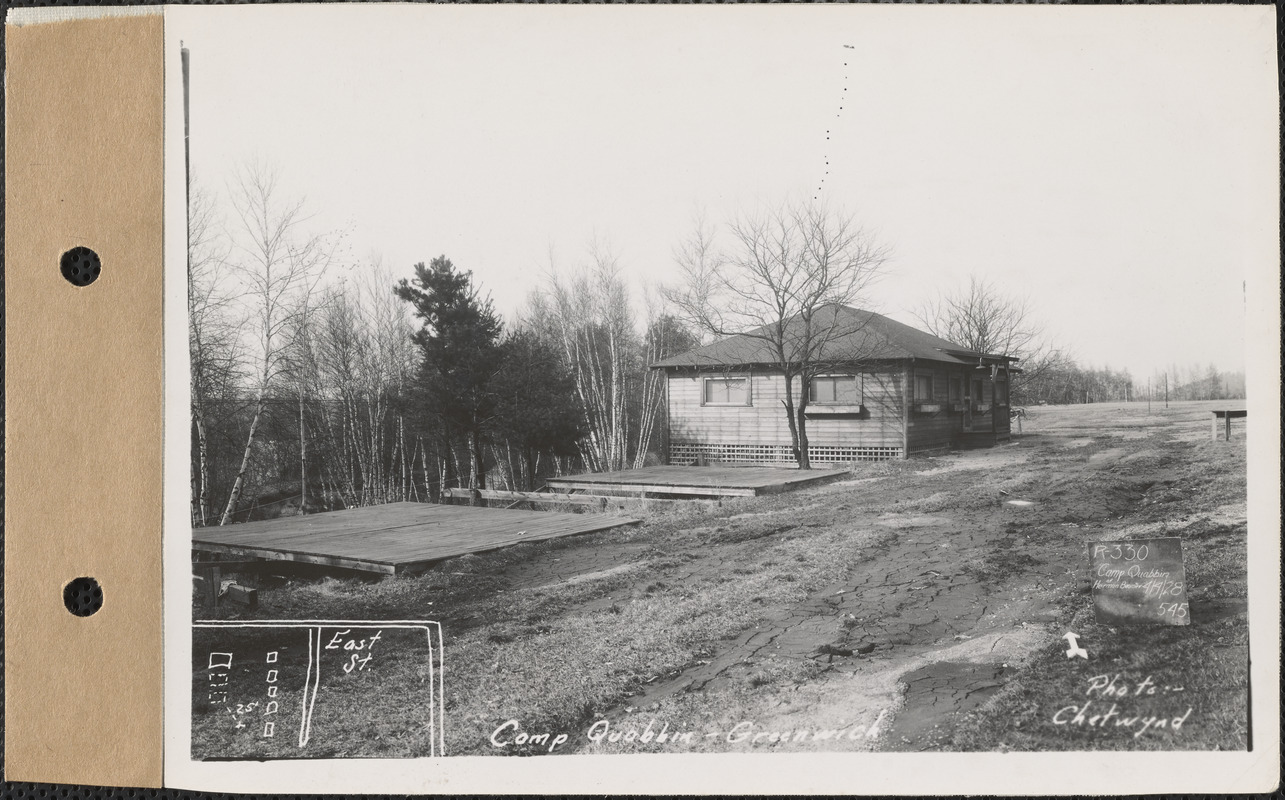 Camp Quabbin, camp, Greenwich, Mass., Apr. 4, 1928 - Digital Commonwealth