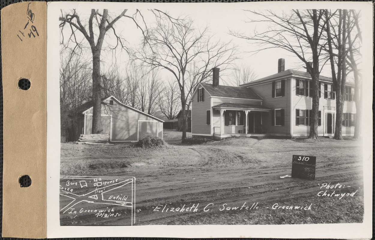 Elizabeth C. Sawtelle, house, barn, etc., Greenwich, Mass., Apr. 4