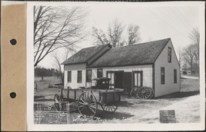 William A. Moore, blacksmith shop, New Salem, Mass., Apr. 16, 1928