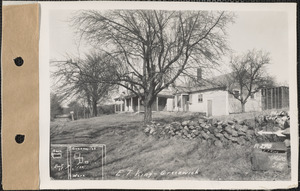 Edward T. King, house and icehouse, Greenwich, Mass., Apr. 16, 1928