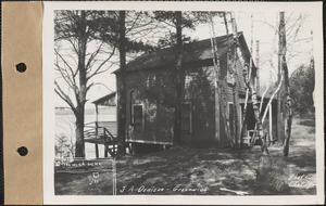 John A. Denison, camp, Greenwich Lake, Greenwich, Mass., Apr. 17, 1928