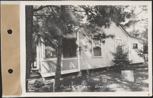 Frank C. (G.?) Rogers, Davis Pond, camp, Greenwich, Mass., Apr. 17, 1928
