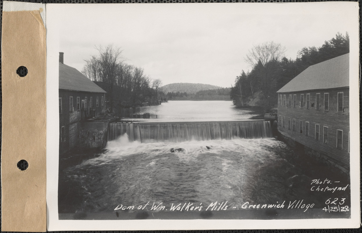 Dam at Walker's Mill, Greenwich Village, Greenwich, Mass., Apr. 25
