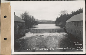Dam at Walker's Mill, Greenwich Village, Greenwich, Mass., Apr. 25, 1928