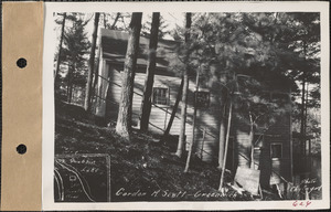 Gordon R. Scott, camp, Quabbin Lake, Greenwich, Mass., Apr. 20, 1928