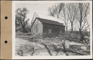 Amanda L. Almquist, barn and garage, Dana Center, Dana, Mass., May 12, 1928