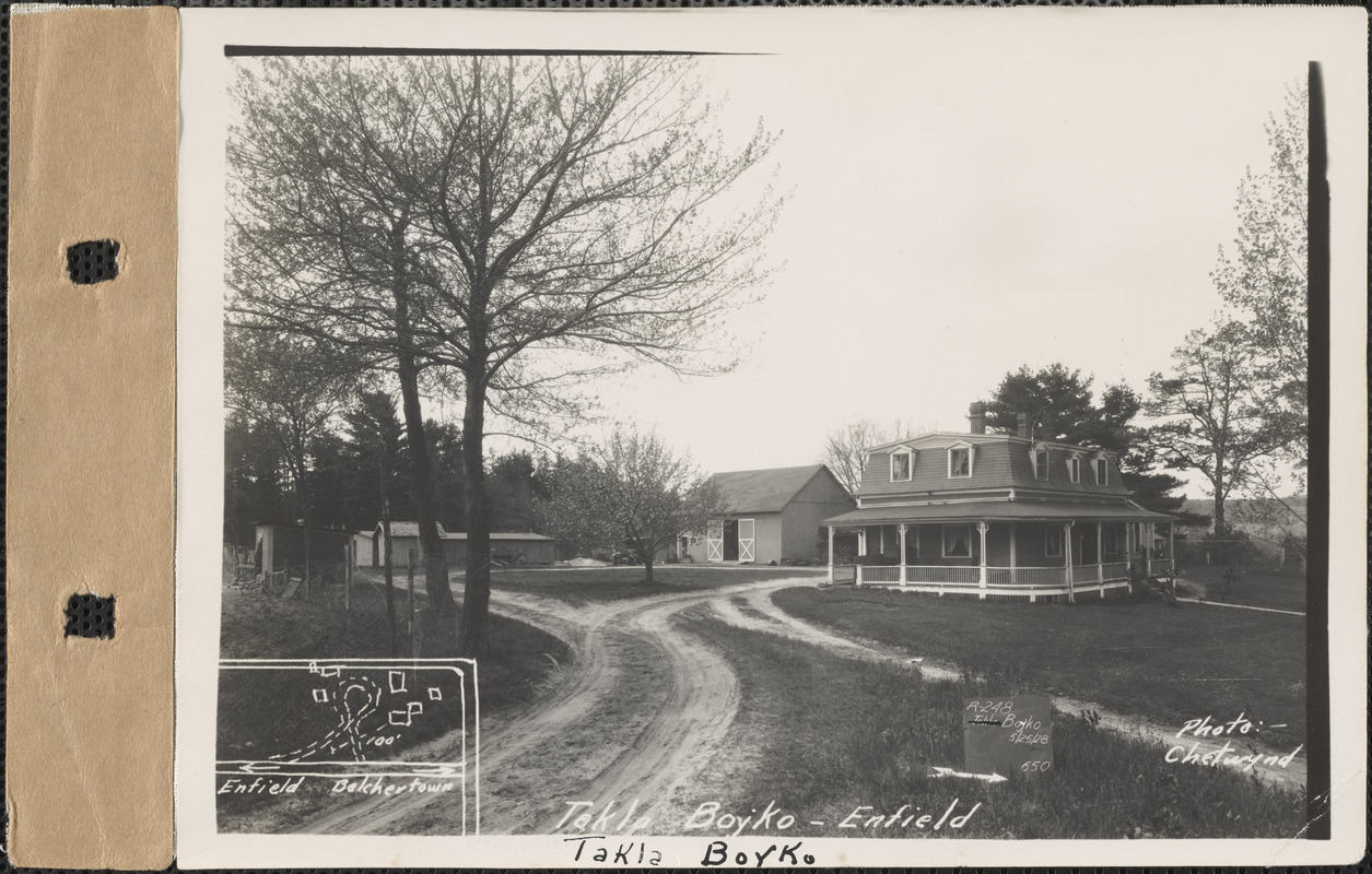 Takla Boyko, House, Barn, Etc., Enfield, Mass., May 25, 1928 - Digital ...