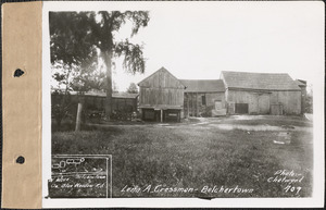 Lena A. Cressman, barn and henhouse, Belchertown, Mass., June 15, 1928
