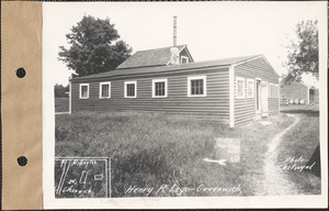 Henry R. Lego, shed, Greenwich, Mass., June 15, 1928