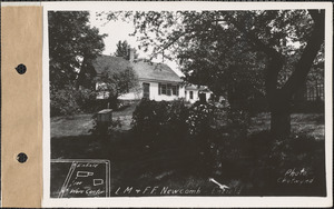 Louisa M. and Fred F. Newcomb, house and shed, Enfield, Mass., June 16, 1928
