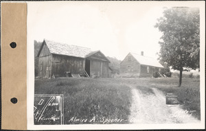 Almira A. Spooner, house, barn, Dana, Mass., June 18, 1928