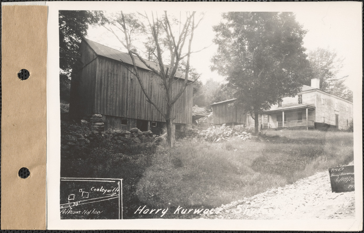 Harry Kurwacz, barn and house, Shutesbury, Mass., June 18, 1928