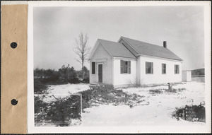 Hillside School, schoolhouse, Greenwich, Mass., Jan. 23, 1928