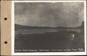 Carter Pond Company, fishpond, Petersham, Mass., Dec. 2, 1930