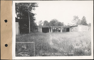 William A. Moore, building foundation, Newton's Mill Pond, New Salem, Mass., July 2, 1928