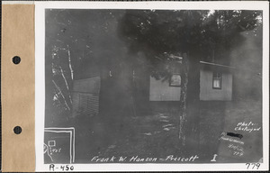 Frank W. Hanson, camp, Gibbs Pond, Prescott, Mass., July 14, 1928