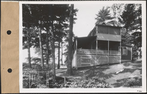 Mary E. Stacy, camp, Quabbin Lake, Greenwich, Mass., July 24, 1928