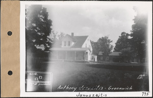 Anthony Januszajtis, house, shed, Greenwich, Mass., July 24, 1928