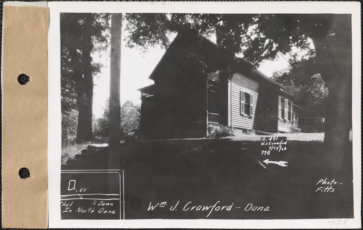 William J. Crawford, house (Burdett house), North Dana, Dana, Mass
