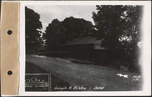 Joseph H. Bishop, barn, garage, Dana, Mass., July 24, 1928