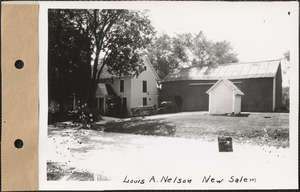 Louis A. Nelson, house, barn, Millington, New Salem, Mass., Aug. 14, 1928