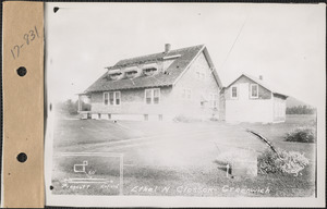 Ethel N. Closson, house, barn, Greenwich, Mass., Aug. 27, 1928