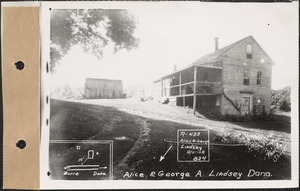 Alice and George A. Lindsey, house, barn, Dana, Mass., Aug. 27, 1928