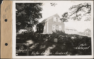 Victor Johnson, shop, Hardwick, Mass., Sep. 8, 1928