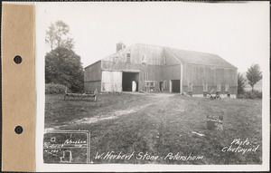 W. Herbert Stone, barn, Petersham, Mass., Sep. 11, 1928