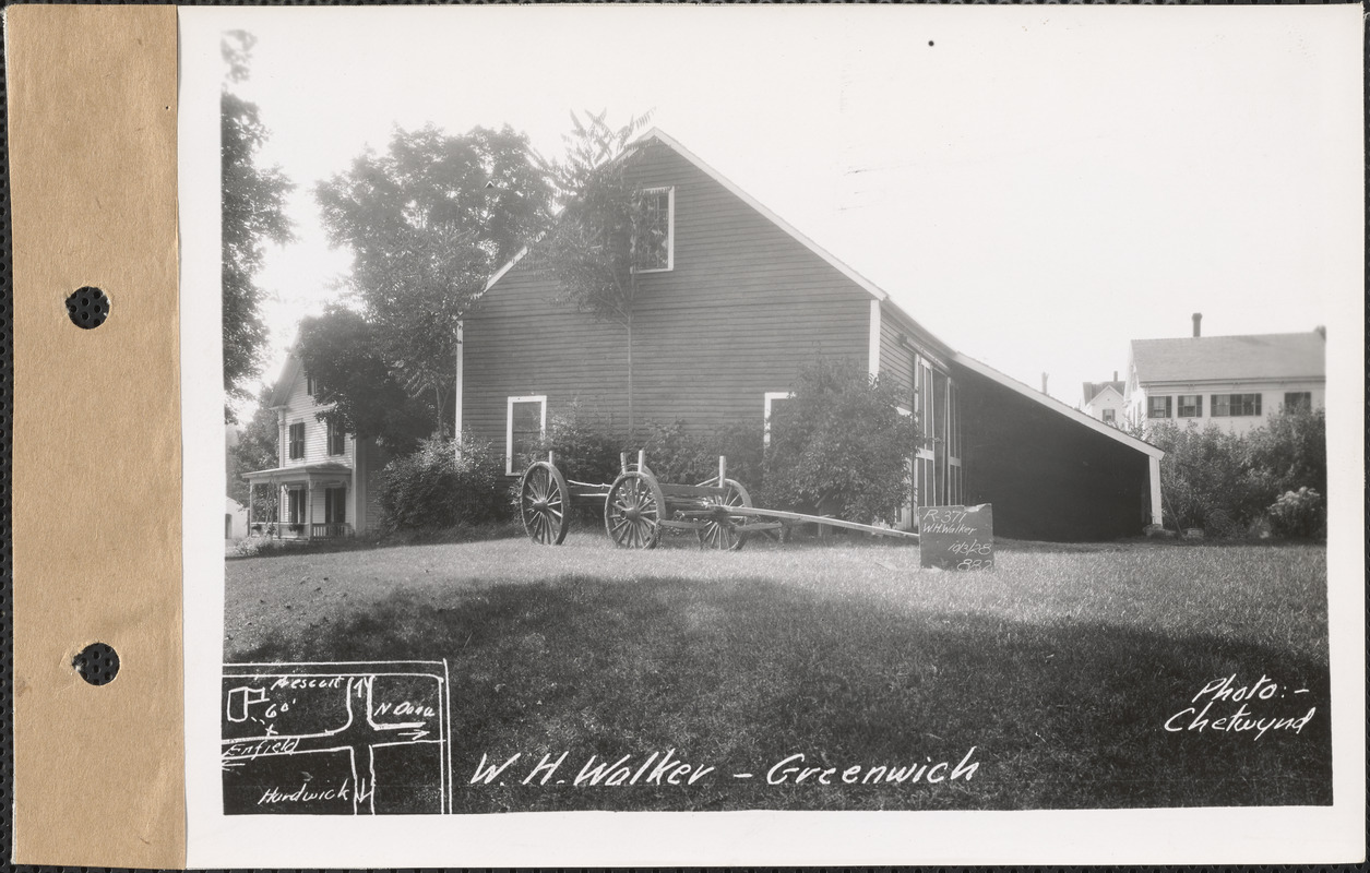 William H. Walker, barn, Greenwich, Mass., Oct. 3, 1928