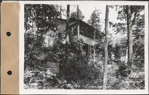 Lewis E. Gates, camp, Quabbin Lake, Greenwich, Mass., Oct. 10, 1928