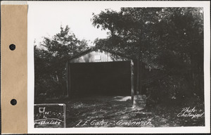 Lewis E. Gates, garage, Quabbin Lake, Greenwich, Mass., Oct. 10, 1928