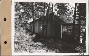 Walter H. Gates, camp, Quabbin Lake, Greenwich, Mass., Oct. 10, 1928
