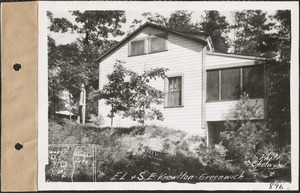 Edward L. and Sarah E. Knowlton, camp, Quabbin Lake, Greenwich, Mass., Oct. 10, 1928