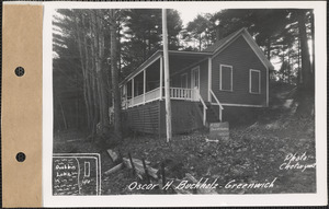 Oscar H. Buchholz, camp, Quabbin Lake, Greenwich, Mass., Oct. 31, 1928
