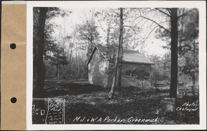 Mary J. and Walter A. Parker, garage, Curtis Pond, Greenwich, Mass., Nov. 7, 1928