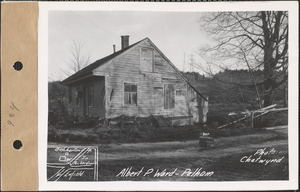 Albert P. Ward, house, Packardsville, Pelham, Mass., Nov. 7, 1928