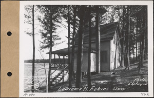 Lawrence H. Eakins, camp, Neeseponsett Pond, Dana, Mass., Nov. 27, 1928