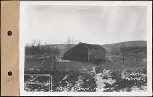 Albert Simard, barn, Pelham, Mass., Nov. 27, 1928