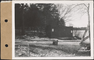 Howard H. Dickinson, bathhouse, Quabbin Lake, Greenwich, Mass., Jan. 4, 1929