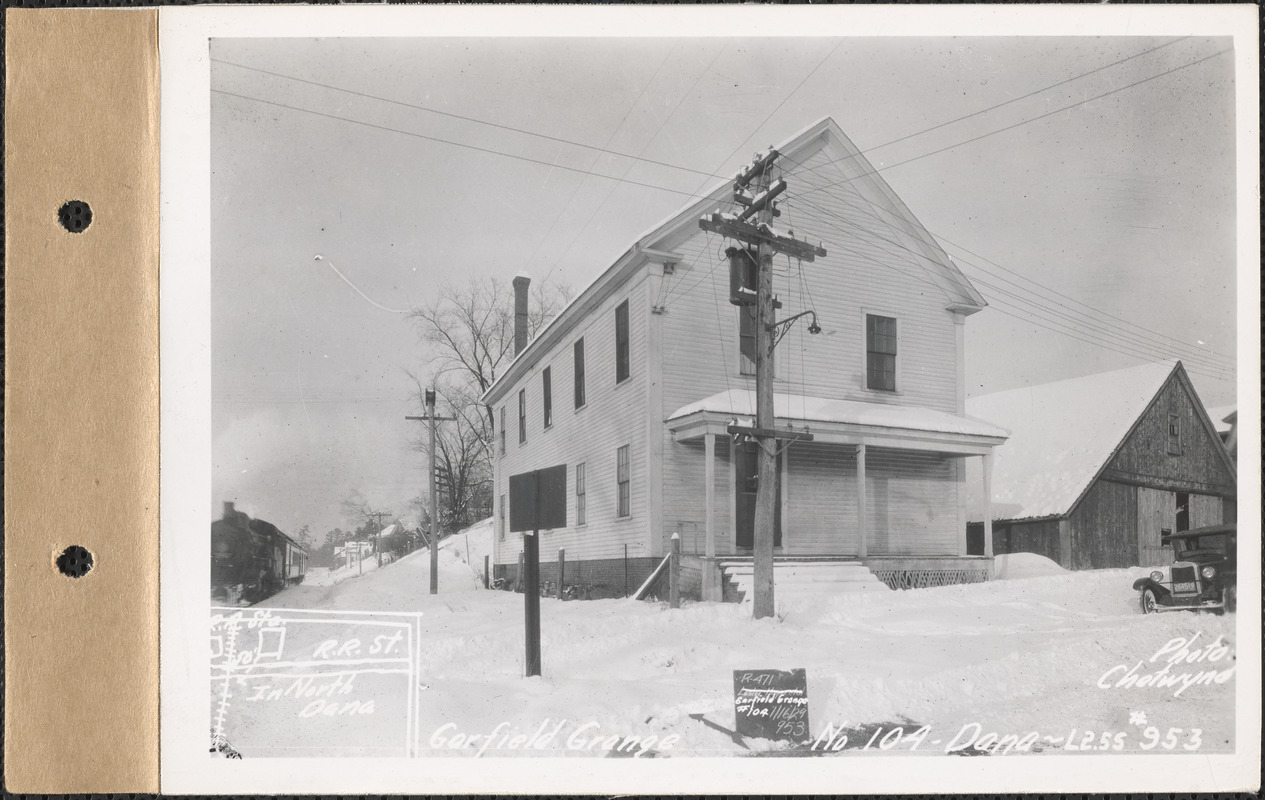 Garfield Grange #104, grange hall, North Dana, Dana, Mass., Jan. 16 ...