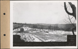 View opposite Leighton Upton land, looking north, Prescott, Mass., Feb. 13, 1929