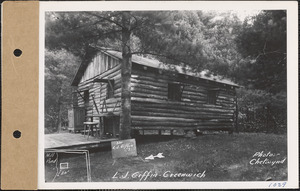 Linwood J. Giffin, cabin, Mill Pond, Greenwich, Mass., June 7, 1929