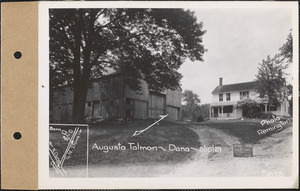 Augusta Tolman, house, barn, Dana, Mass., Aug. 15, 1929
