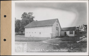 Crawford & Tyler, barn and office, North Dana, Dana, Mass., Aug. 28, 1929