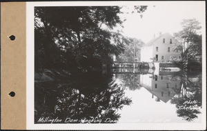 Millington Dam, looking downstream, Newton dam, New Salem, Mass., Sep. 24, 1929