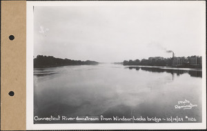 Connecticut River downstream from Windsor Locks bridge, Conn., Oct. 14, 1929