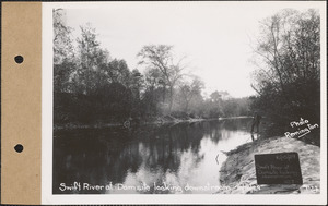 Swift River at dam site, looking downstream, Mass., Oct. 15, 1929