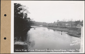 Ware River above diversion, looking downstream, Ware River, Mass., Oct. 21, 1929