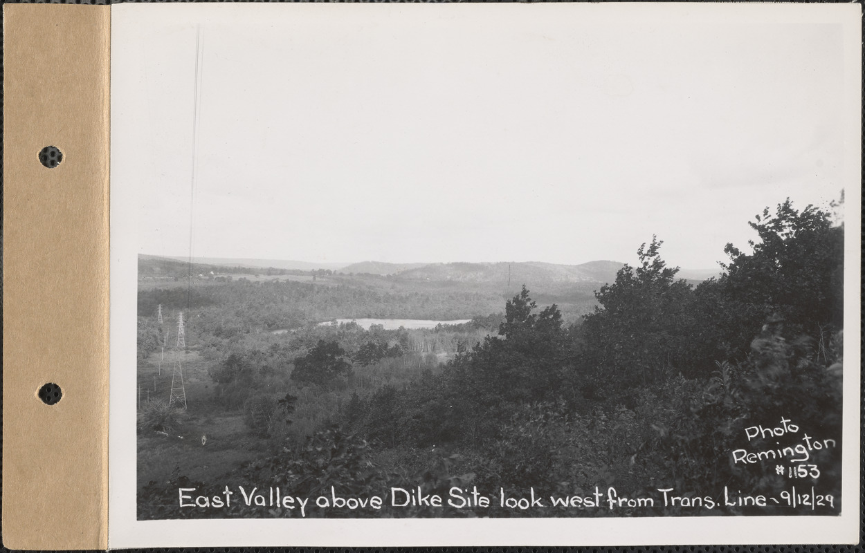 East Valley Above Dike Site, Looking West From Transmission Line ...